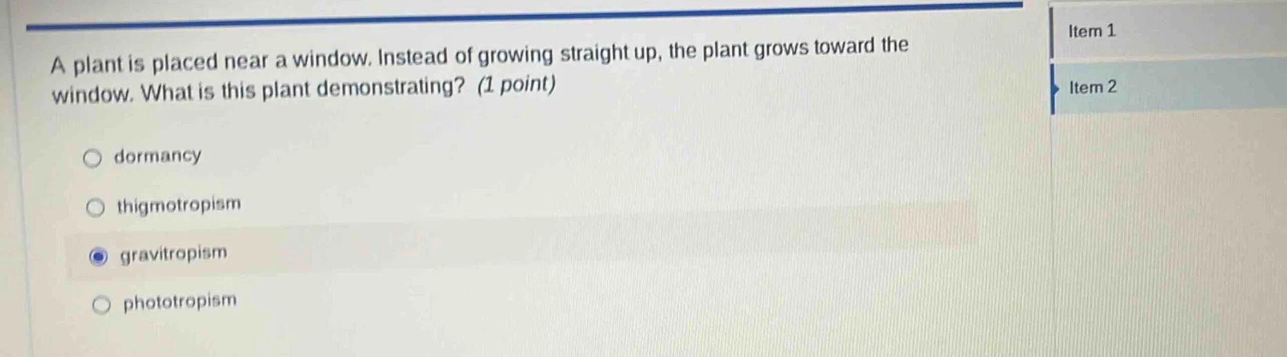 a plant is placed near a window. instead of growing straight up, the pl…