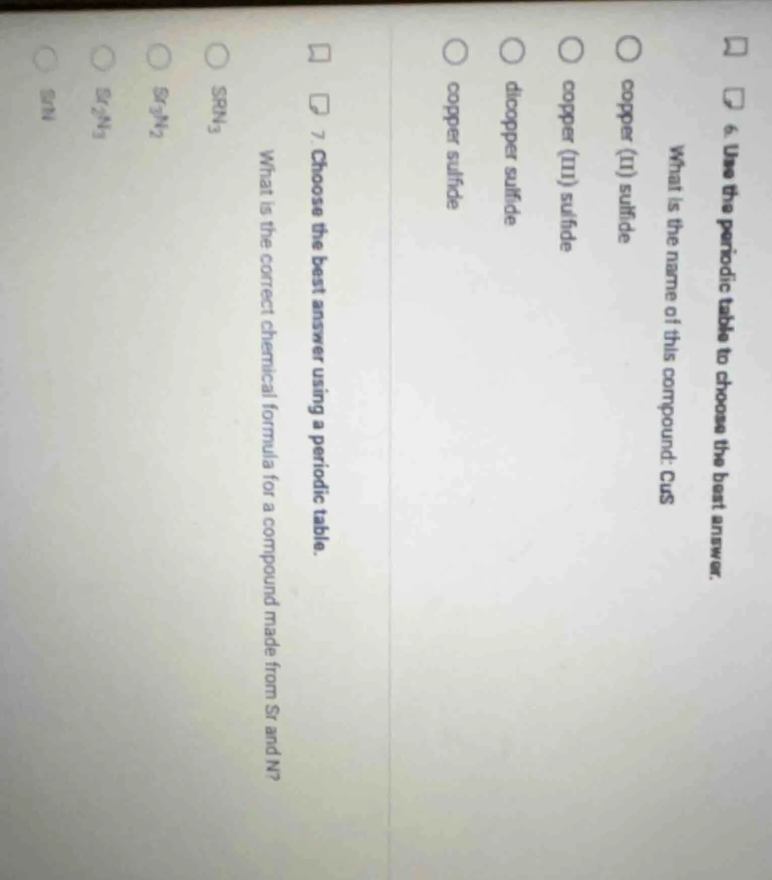 6. use the periodic table to choose the best answer. what is the name o…