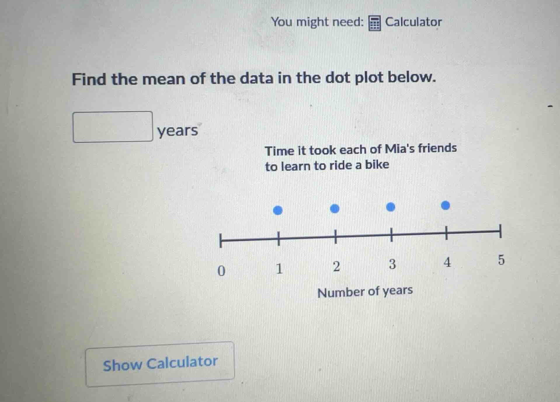 you might need: calculator find the mean of the data in the dot plot be…