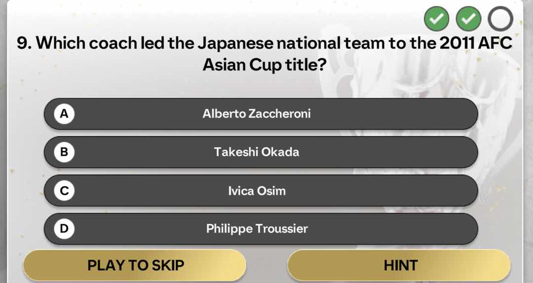 9. which coach led the japanese national team to the 2011 afc asian cup…