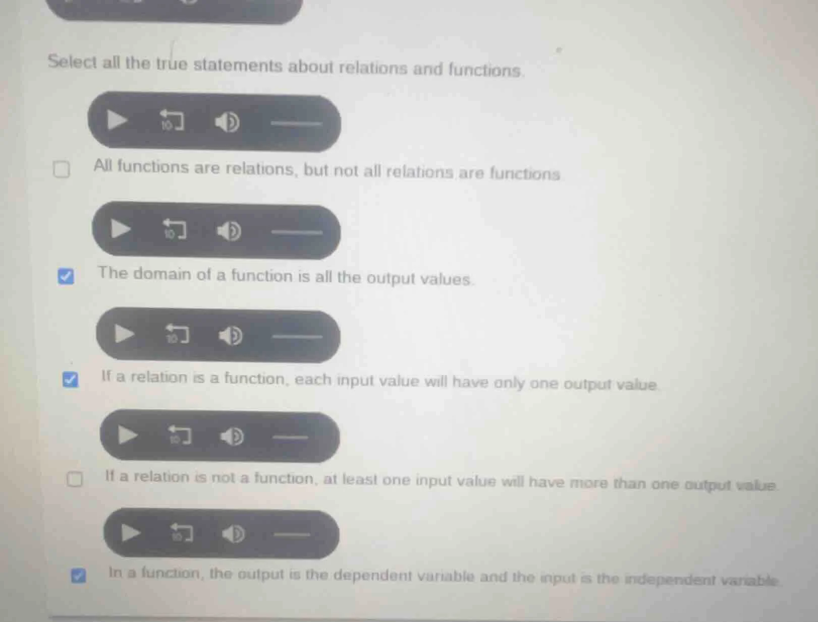 select all the true statements about relations and functions. all funct…
