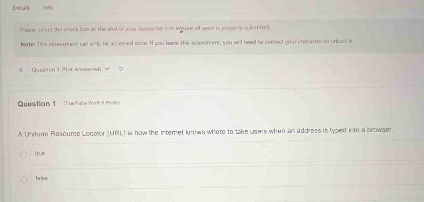 please select the check box at the end of your assessment to ensure all…