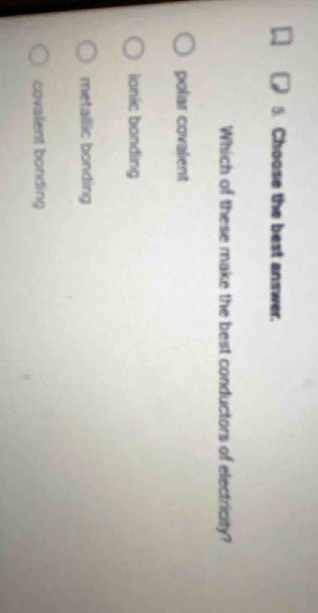 3. choose the best answer. which of these make the best conductor of el…