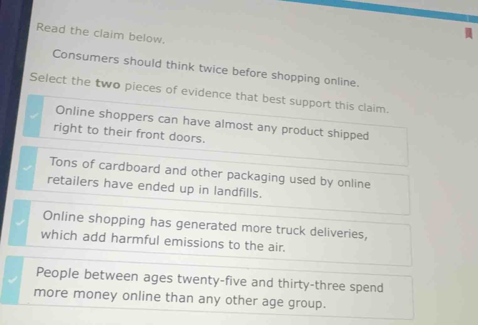 read the claim below. consumers should think twice before shopping onli…