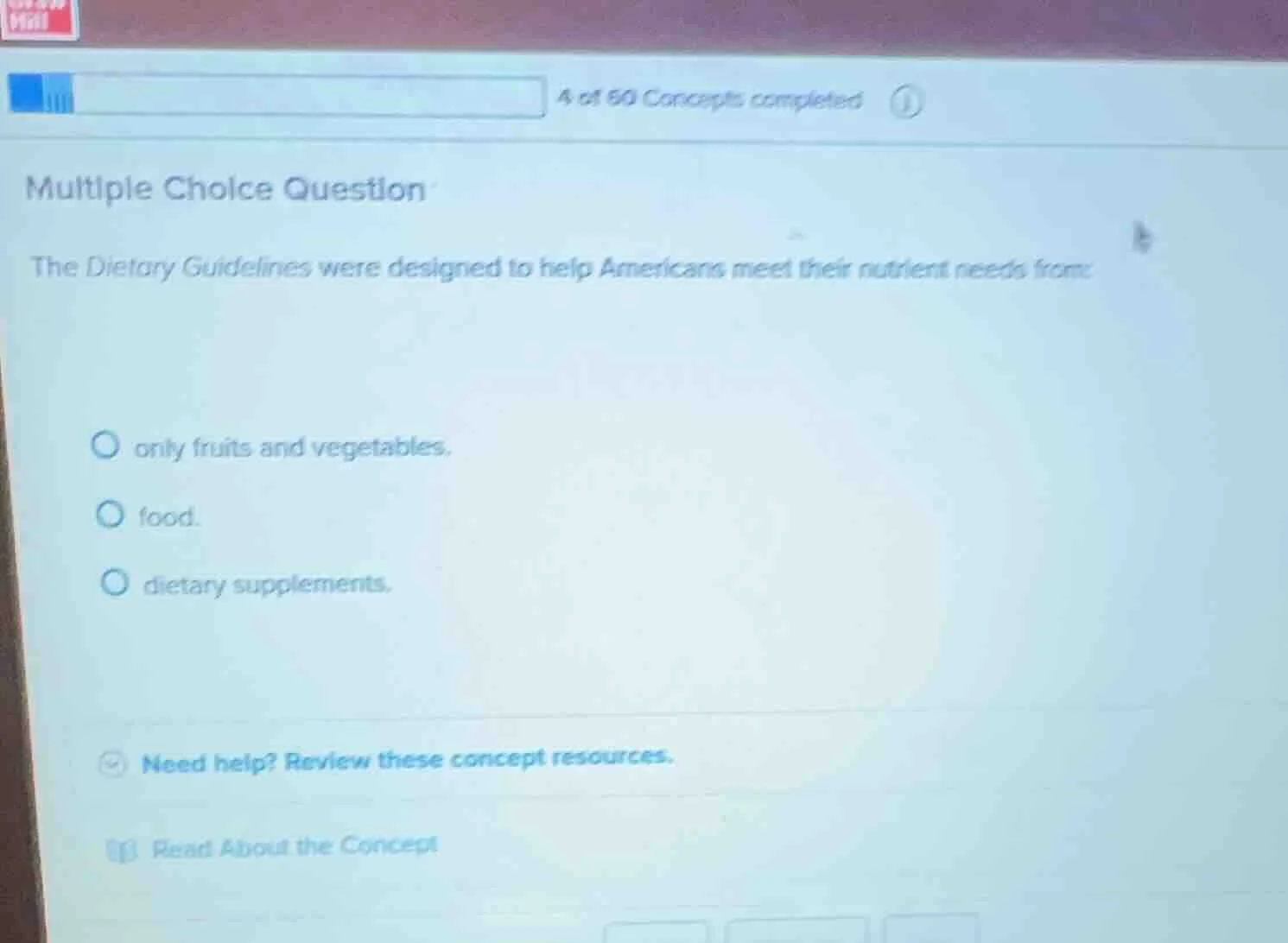 multiple choice question the dietary guidelines were designed to help a…