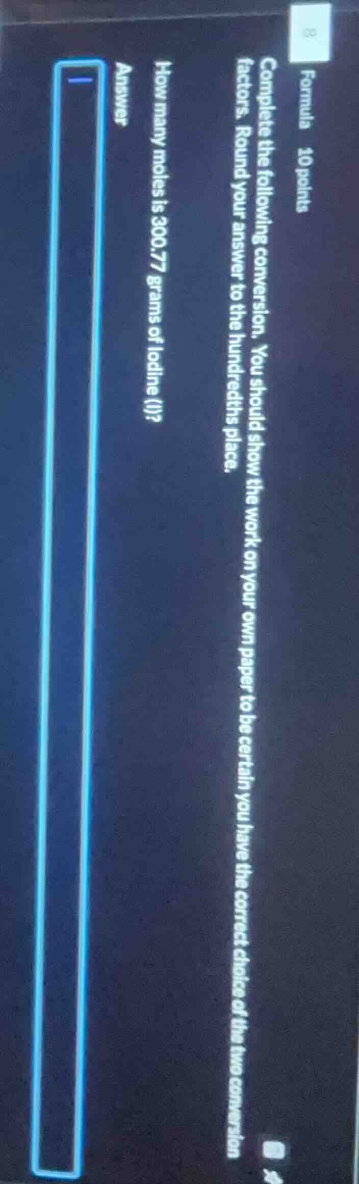 formula 10 points complete the following conversion. you should show th…