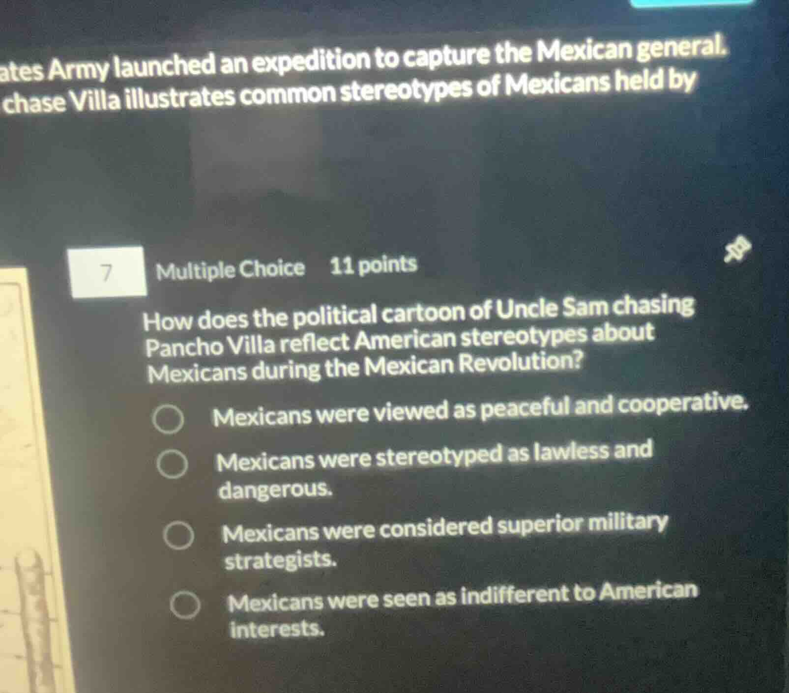 7 multiple choice 11 points how does the political cartoon of uncle sam…