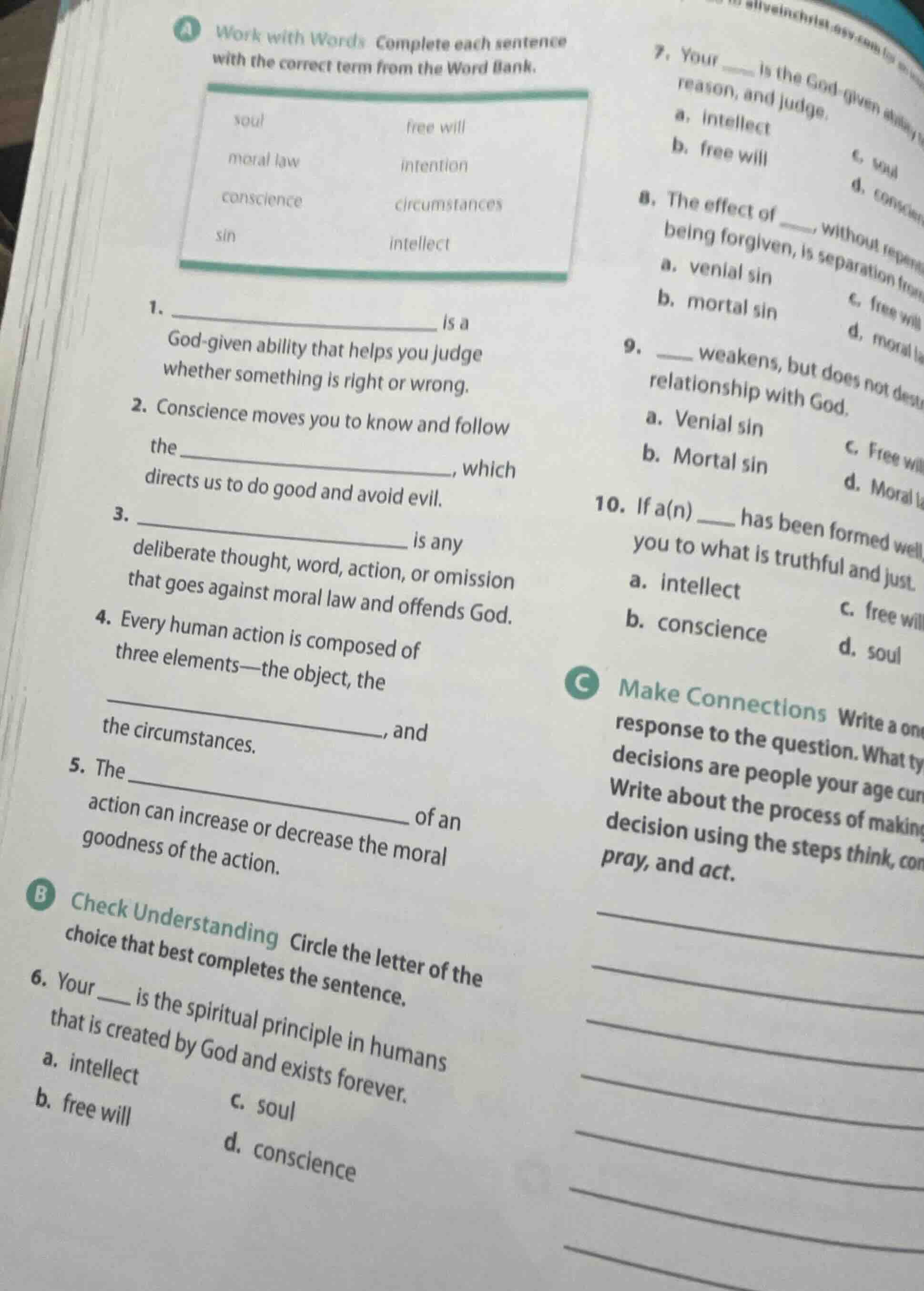 a work with words complete each sentence with the correct term from the…