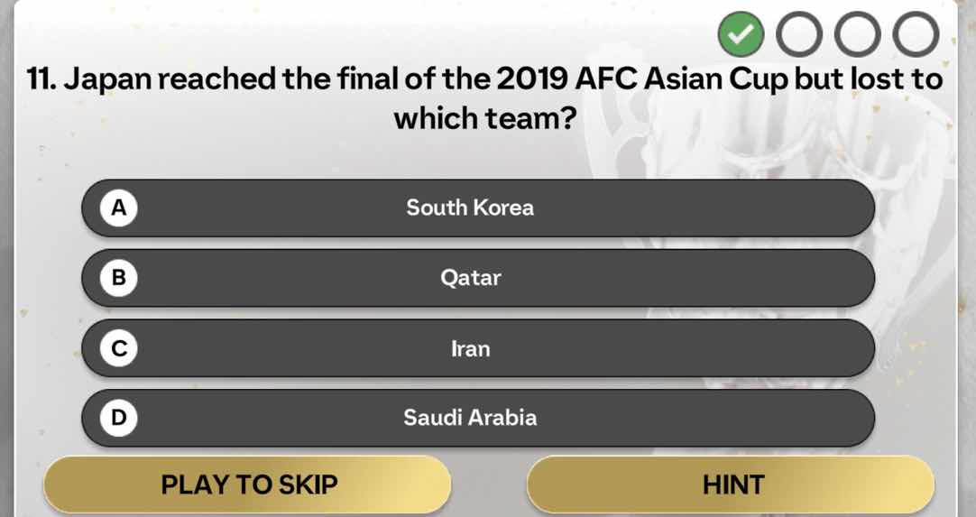 11. japan reached the final of the 2019 afc asian cup but lost to which…