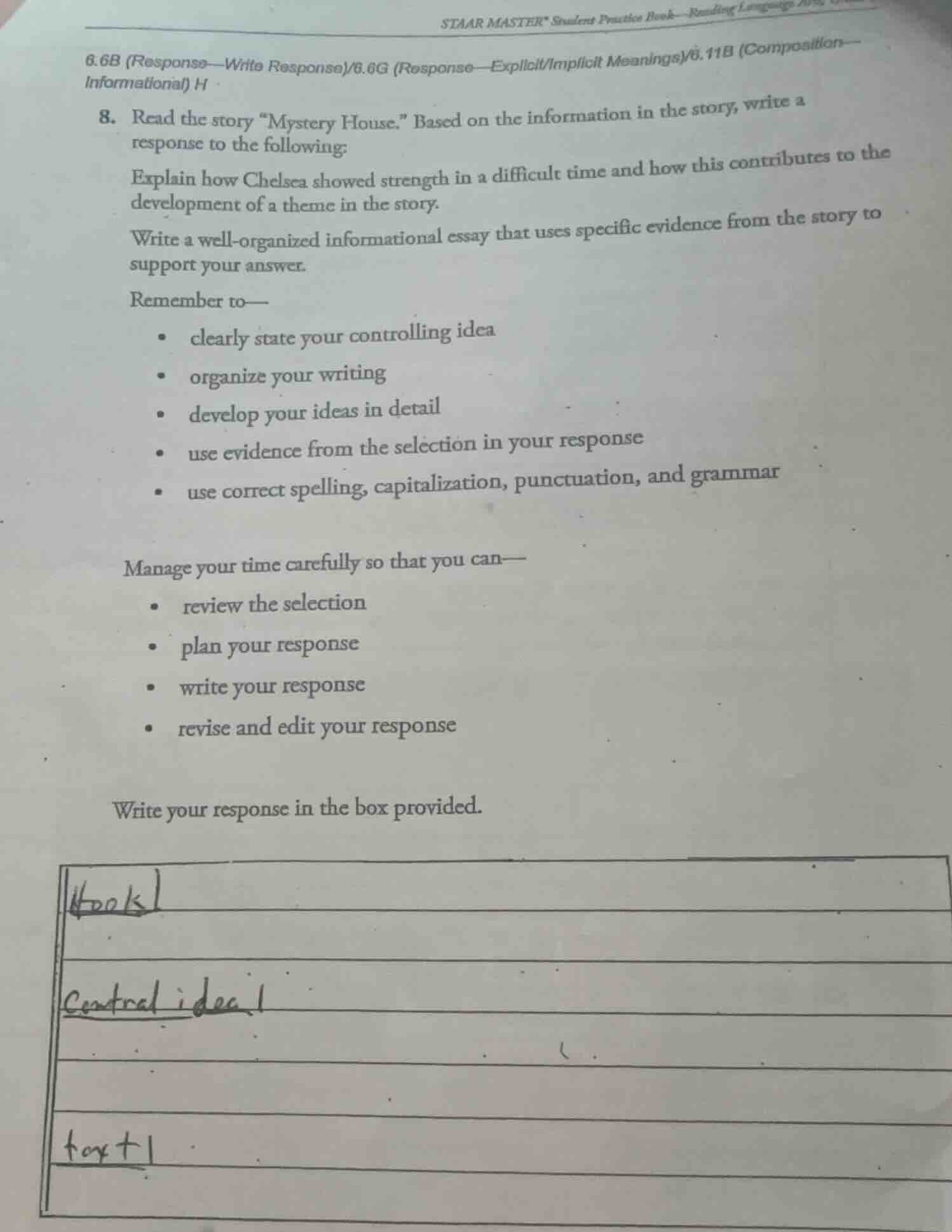 6.6b (response—write response)/6.6g (response—explicit/implicit meaning…