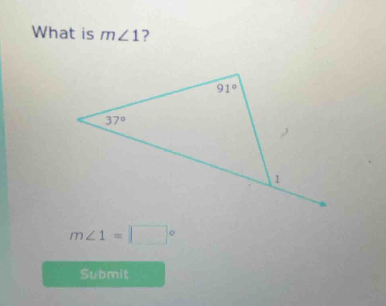 what is $m\\angle 1$? $m\\angle 1 = \\square^\\circ$