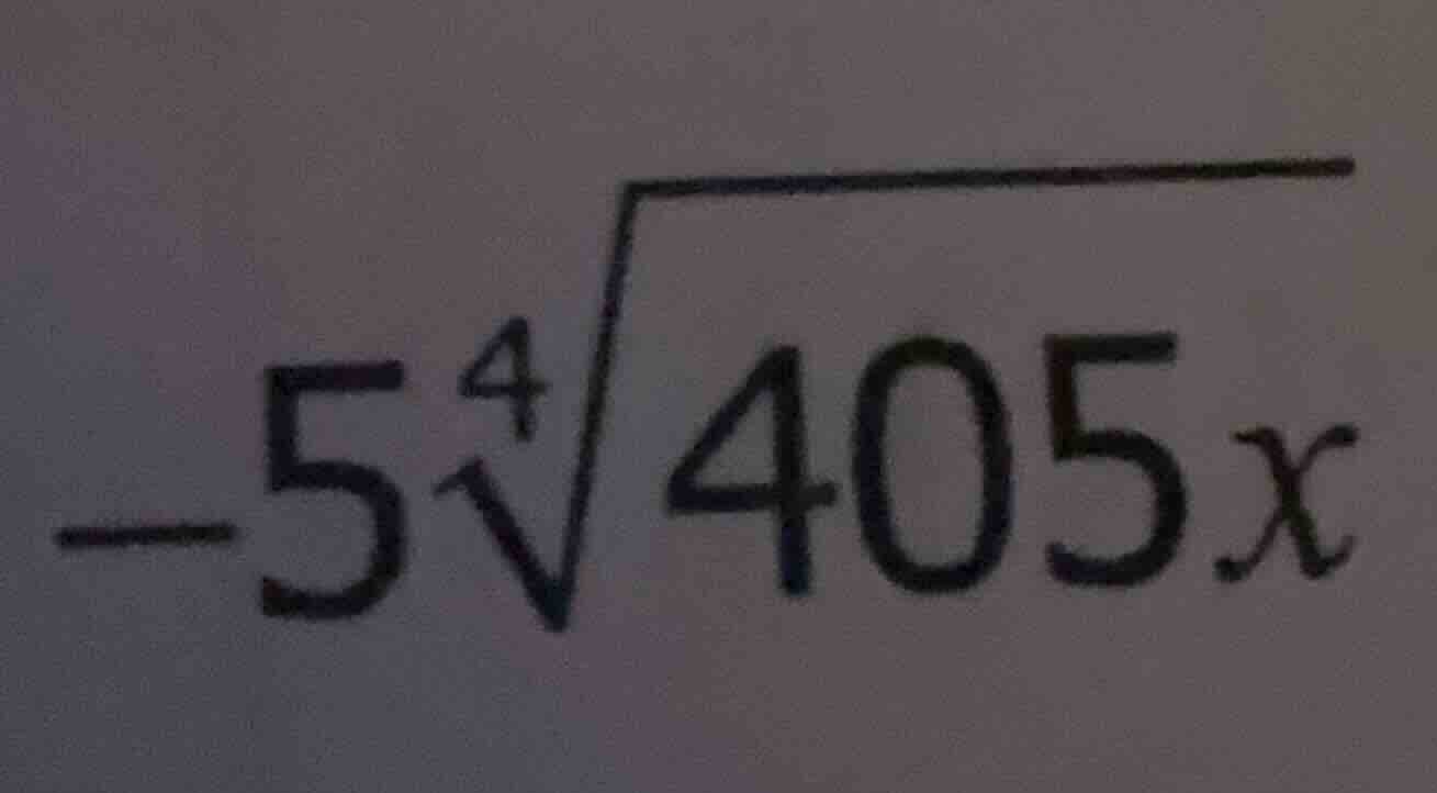 -5\\sqrt4{405x}