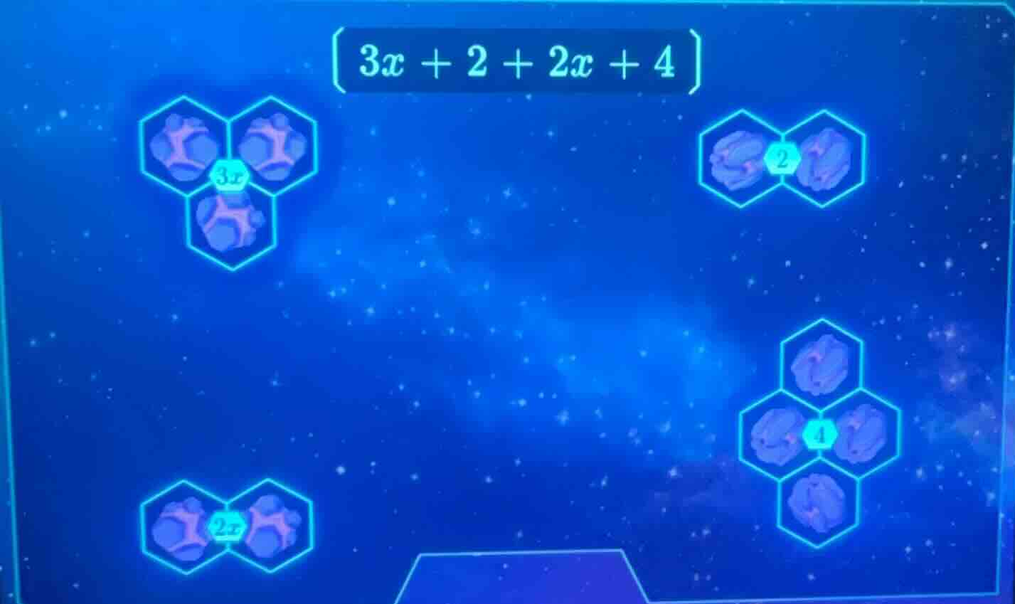 3x + 2 + 2x + 4