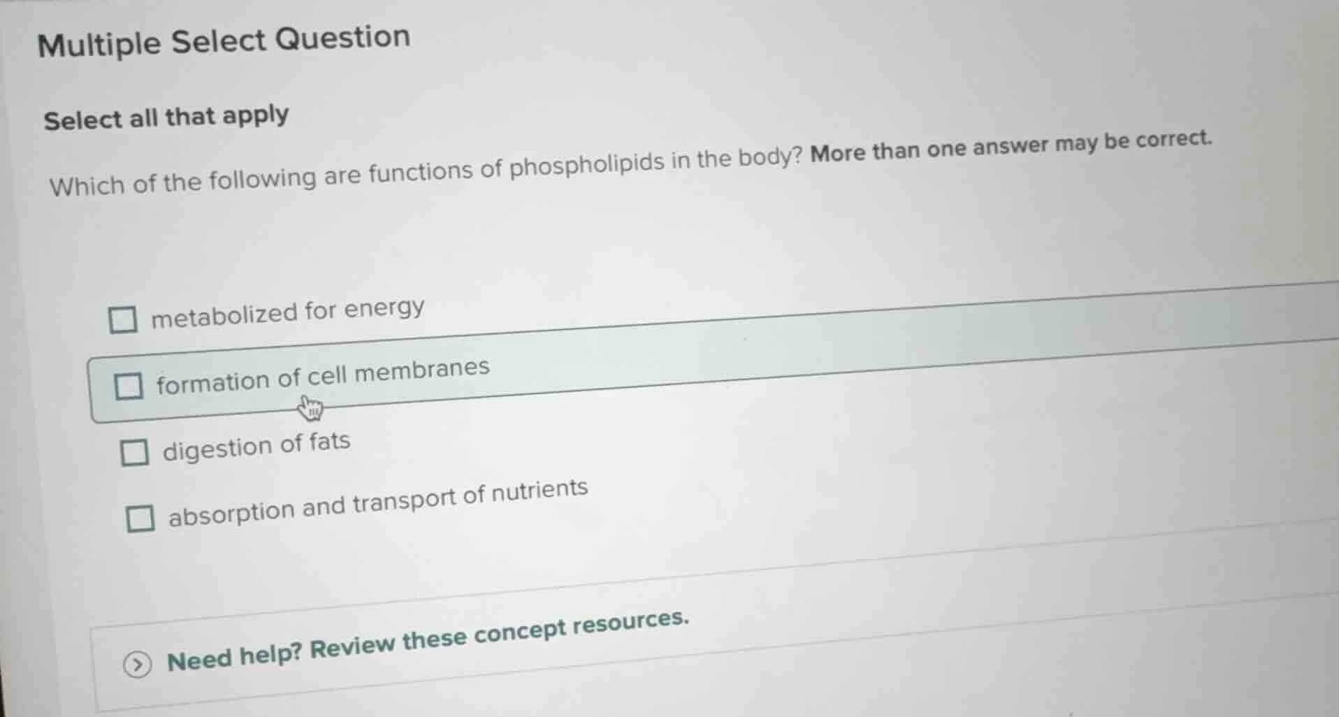 multiple select question select all that apply which of the following a…