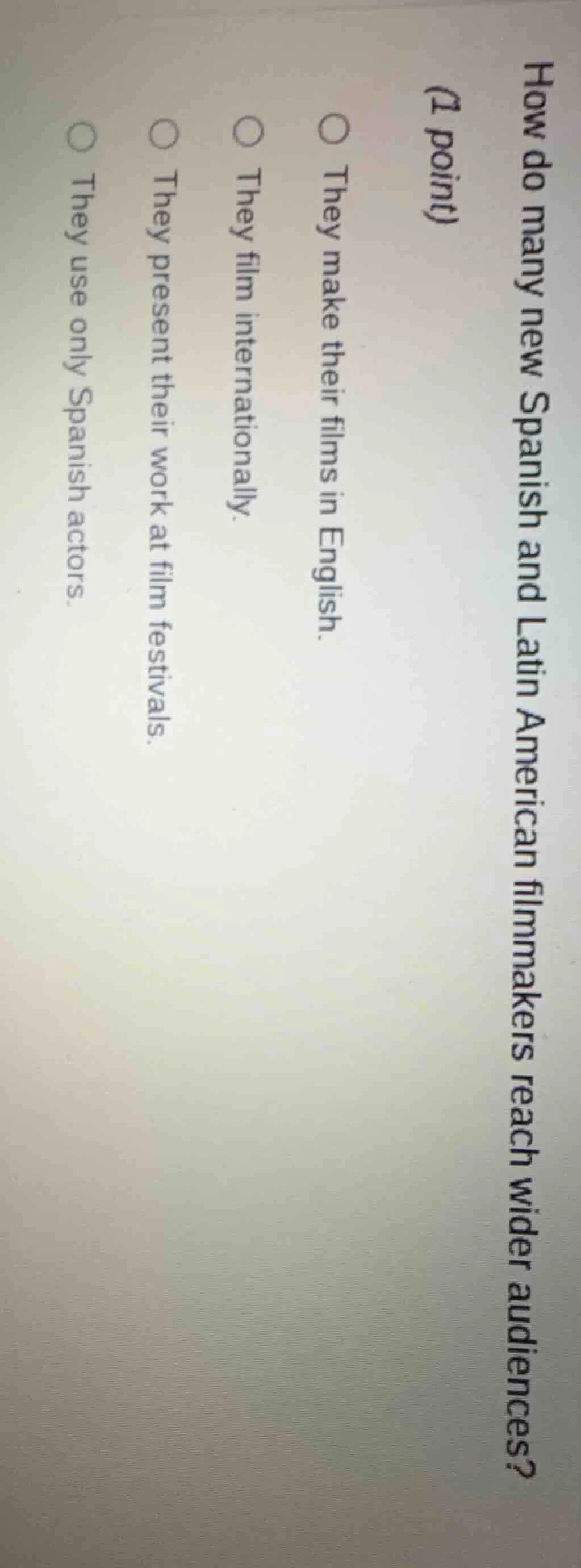 how many new spanish and latin american filmmakers reach wider audience…