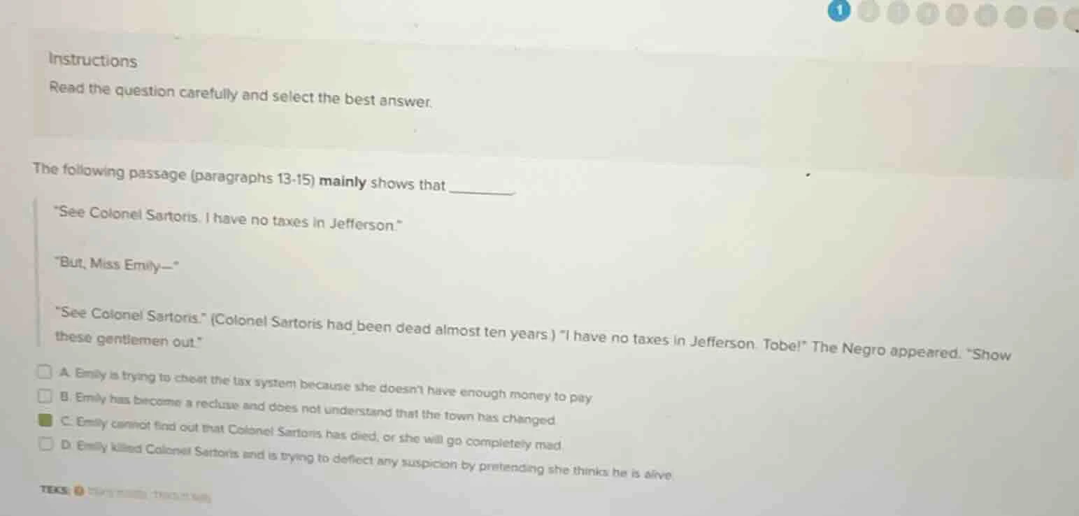 instructions read the question carefully and select the best answer. th…
