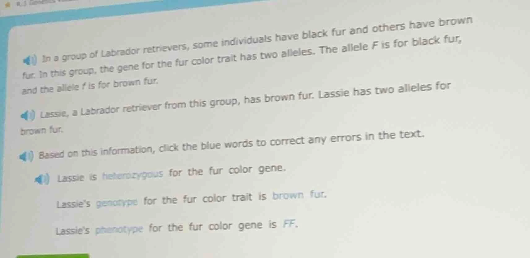 in a group of labrador retrievers, some individuals have black fur and …