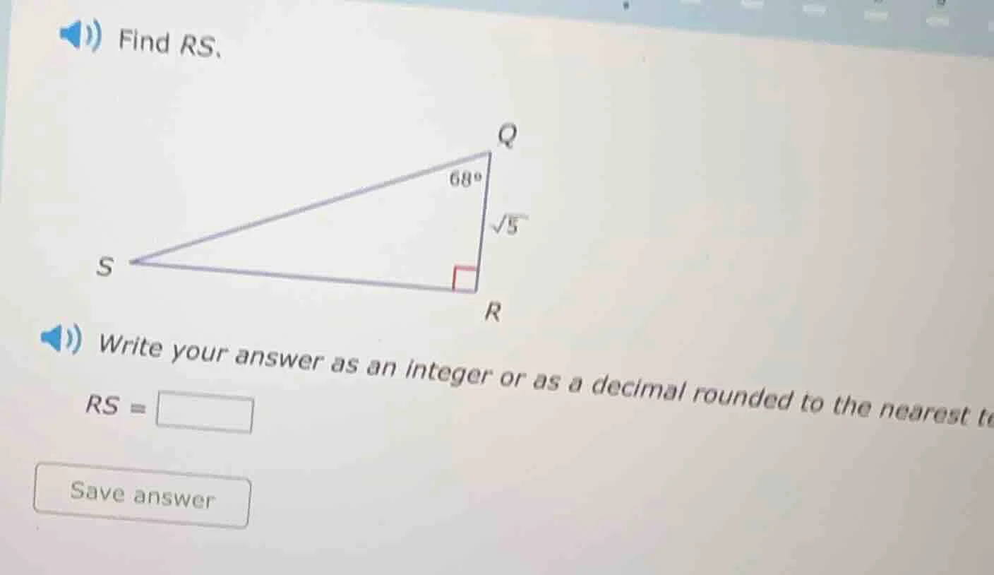 find rs. write your answer as an integer or as a decimal rounded to the…