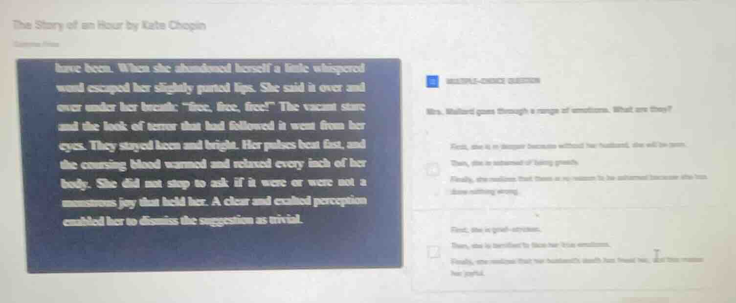the story of an hour by kate chopin text from the story: have been. whe…