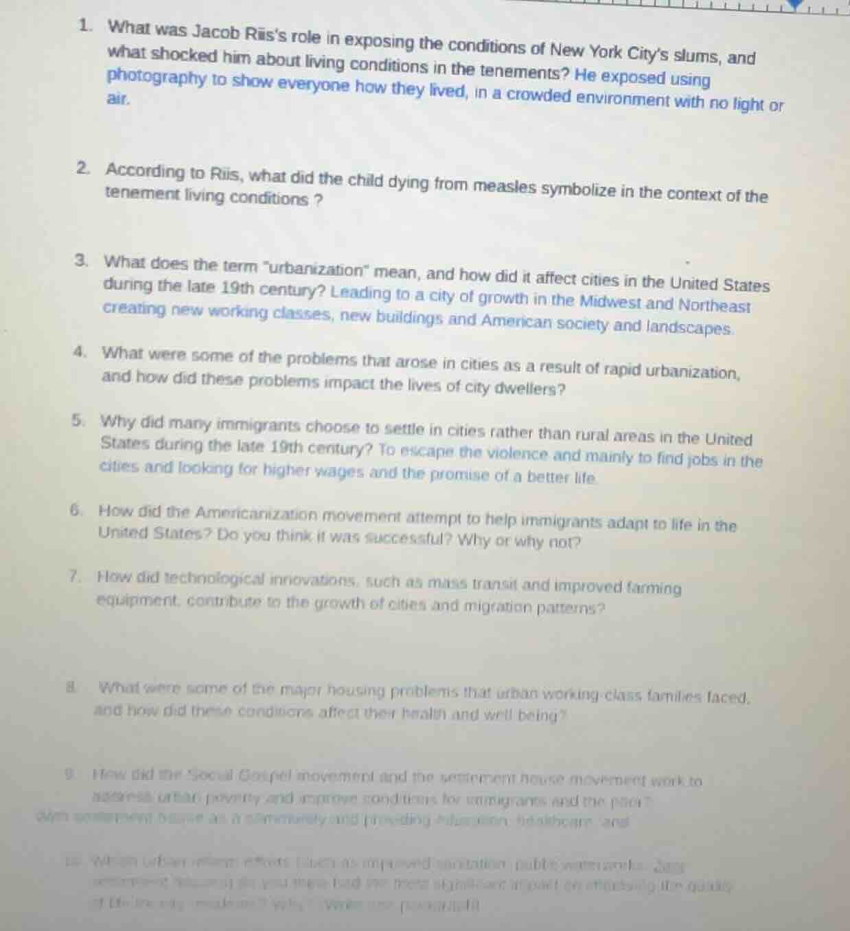 1. what was jacob riis’s role in exposing the conditions of new york ci…