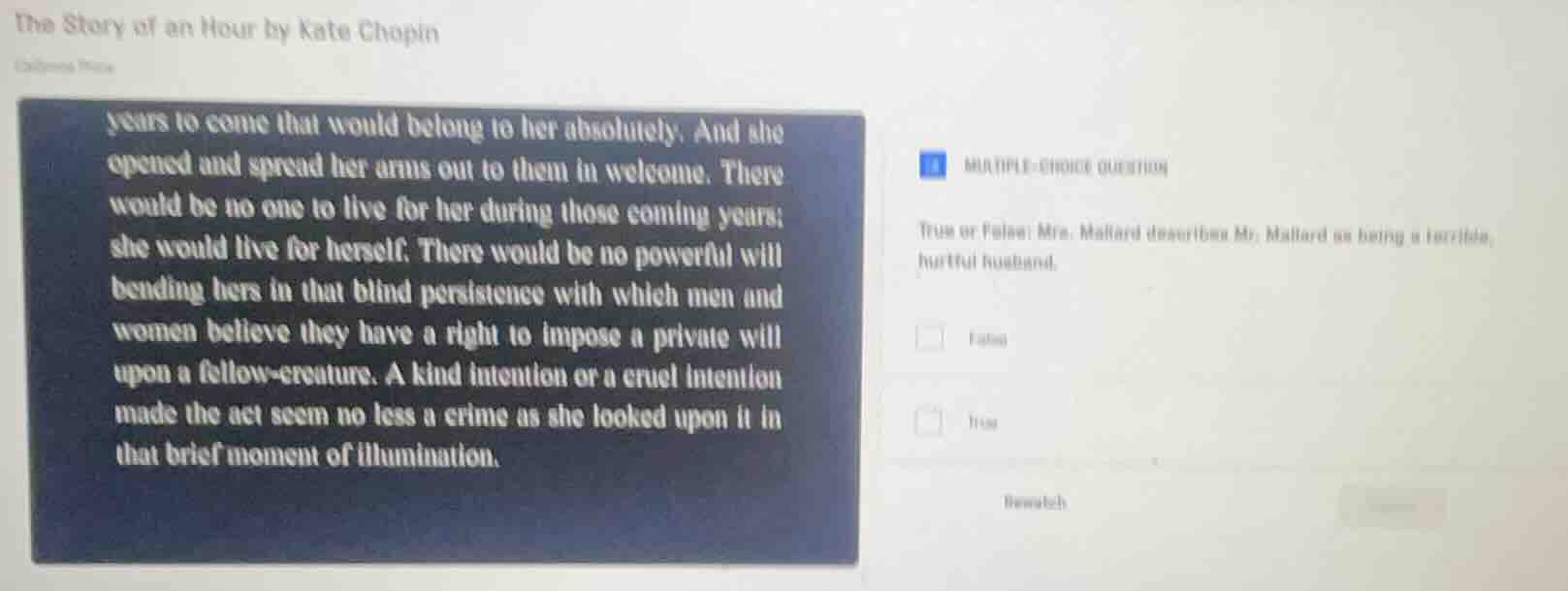 the story of an hour by kate chopin years to come that would belong to …