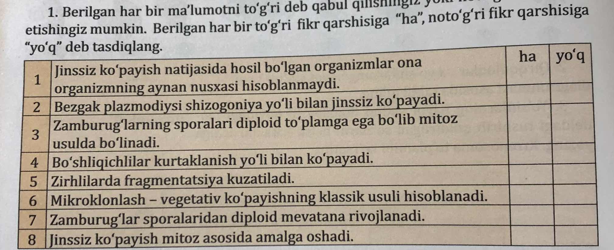 1. berilgan har bir ma’lumotni to‘g‘ri deb qabul qlishingiz yo etishing…