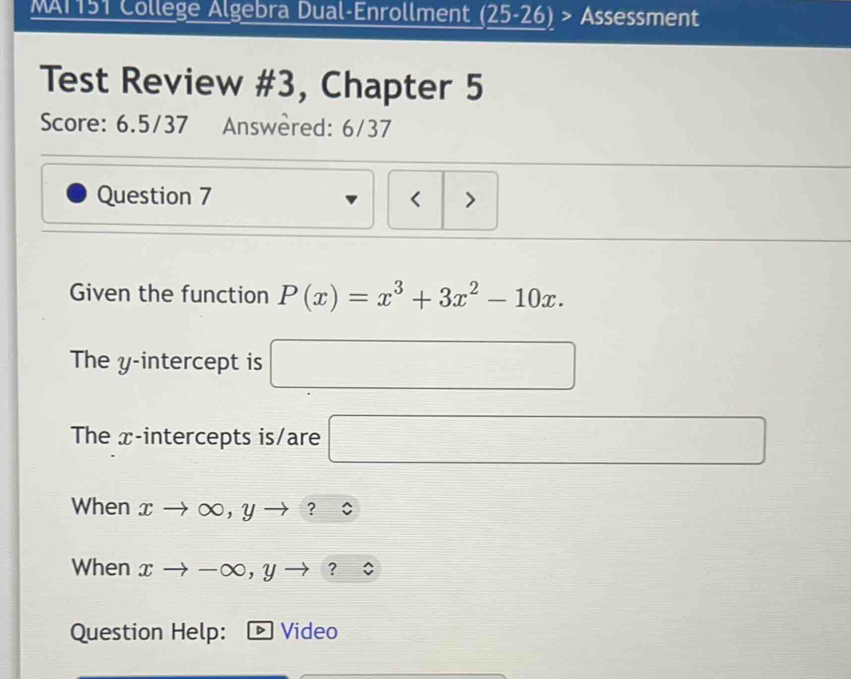 test review #3, chapter 5 score: 6.5/37 answered: 6/37 question 7 given…