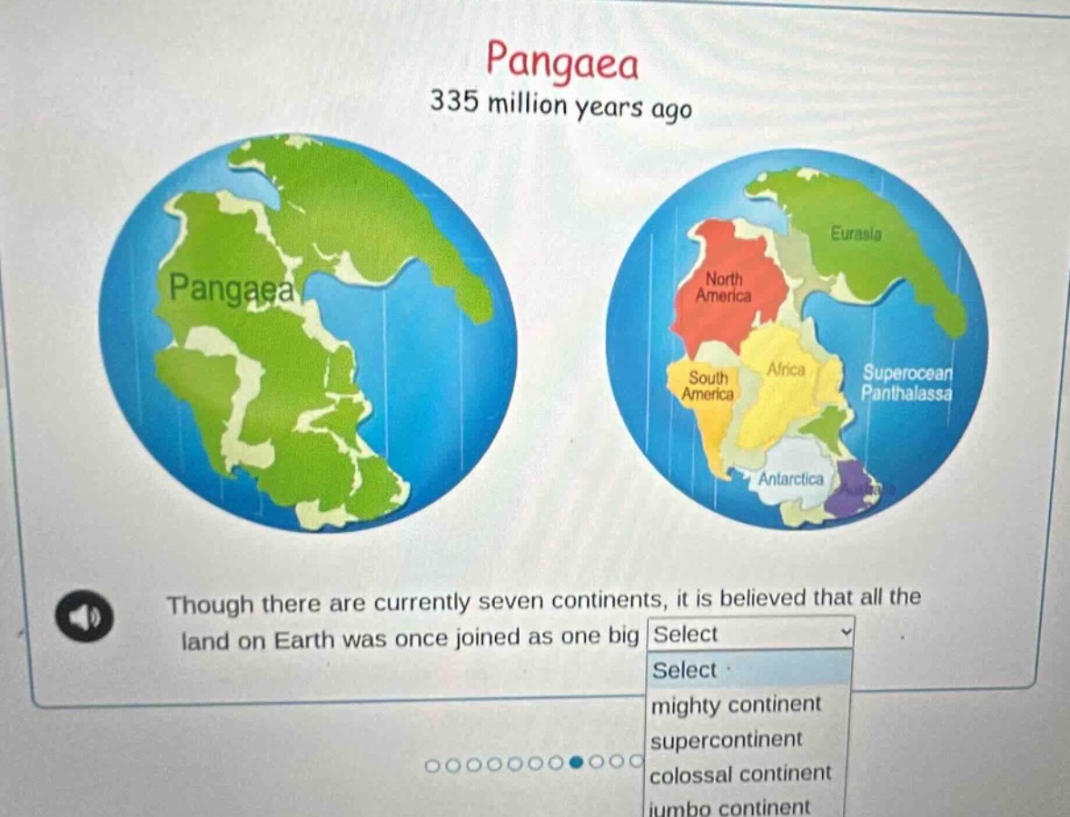 pangaea 335 million years ago though there are currently seven continen…