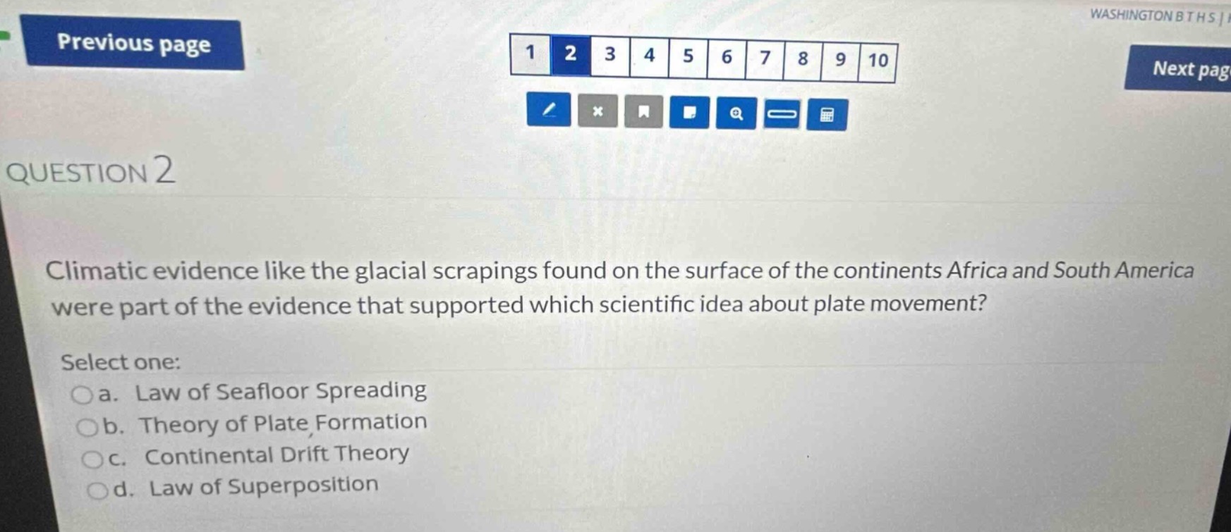 question 2 climatic evidence like the glacial scrapings found on the su…
