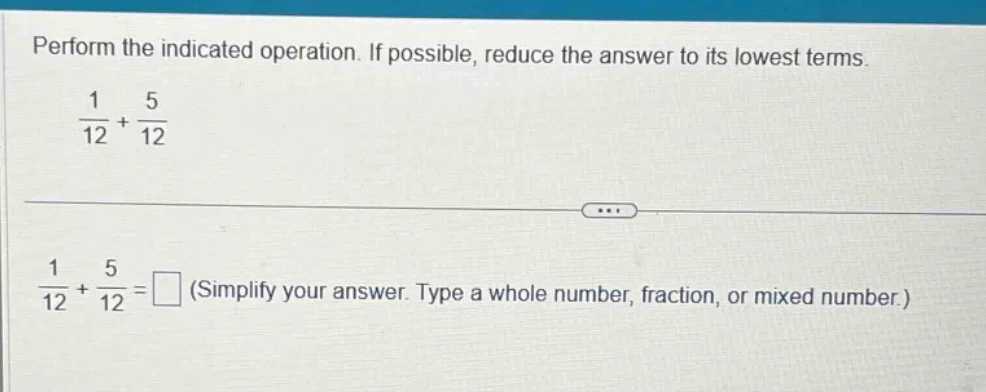 perform the indicated operation. if possible, reduce the answer to its …