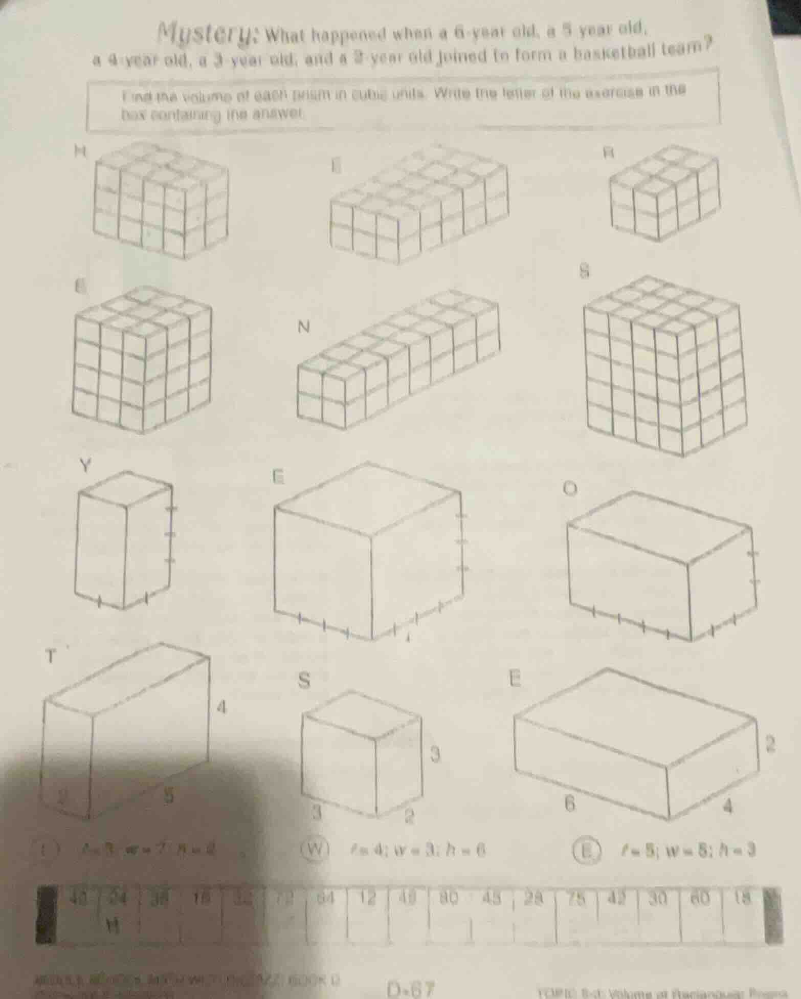 mystery: what happened when a 6 - year old, a 5 year old, a 4 year old,…