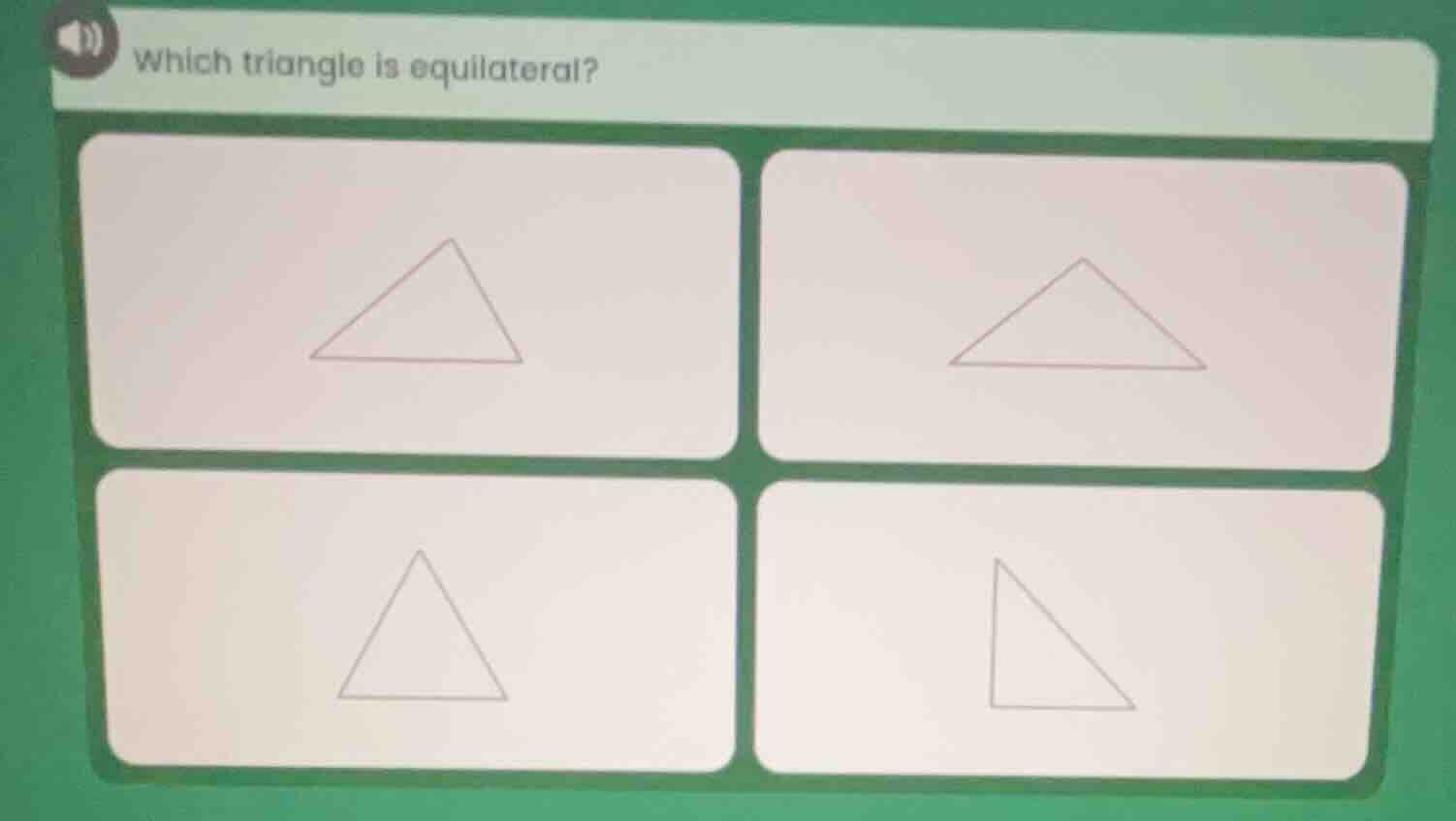 which triangle is equilateral?