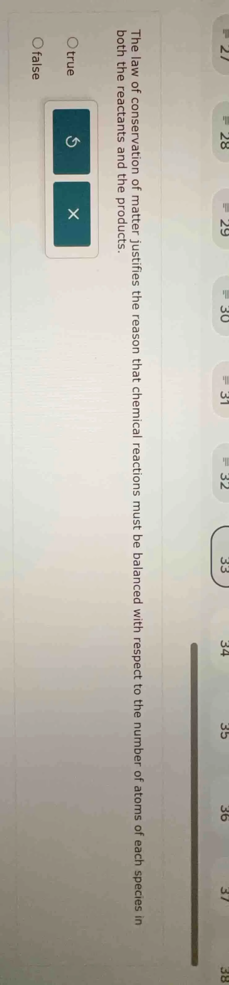 the law of conservation of matter justifies the reason that chemical re…