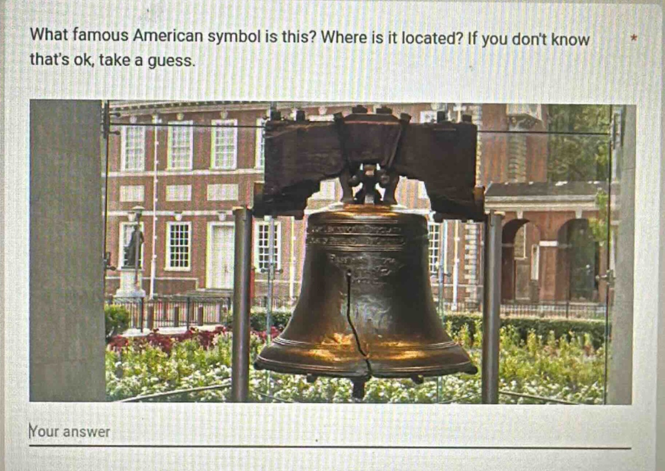 what famous american symbol is this? where is it located? if you dont k…