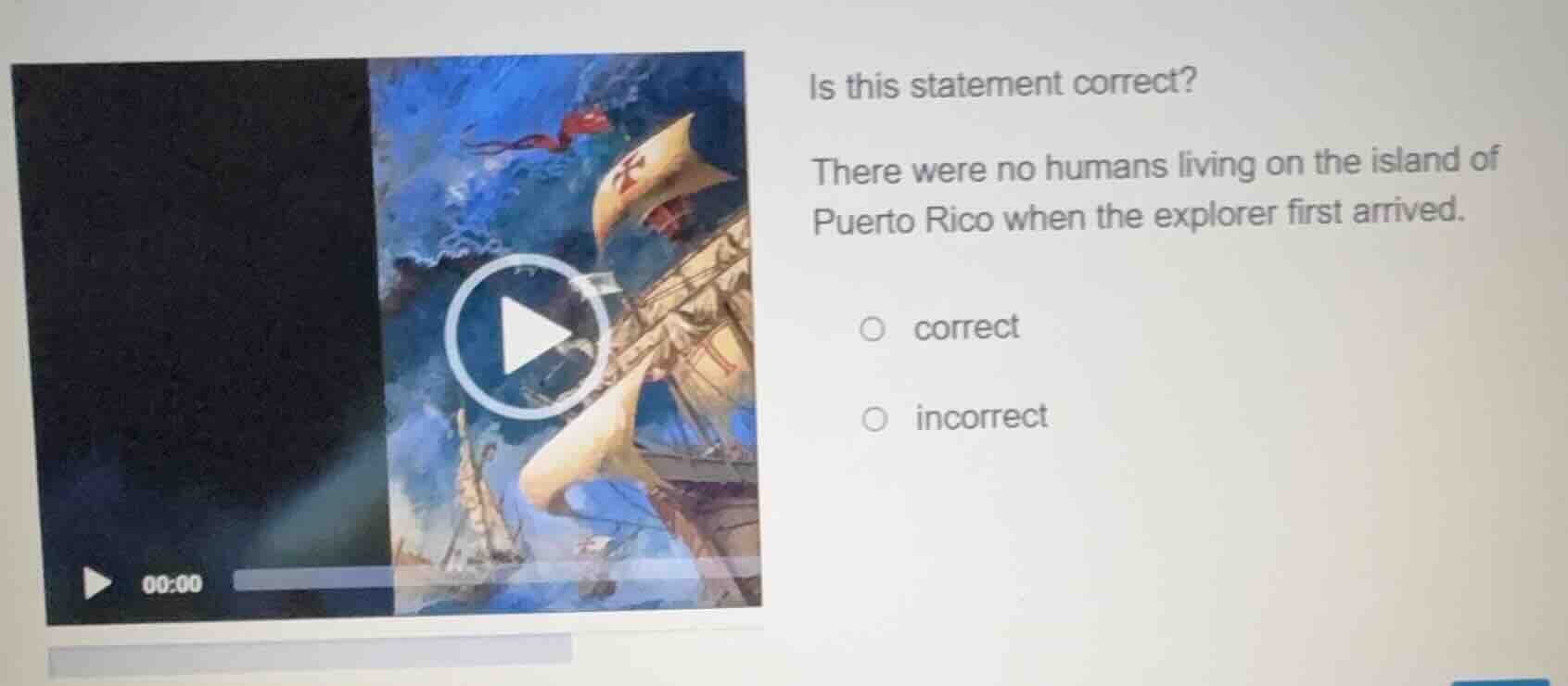 is this statement correct? there were no humans living on the island of…