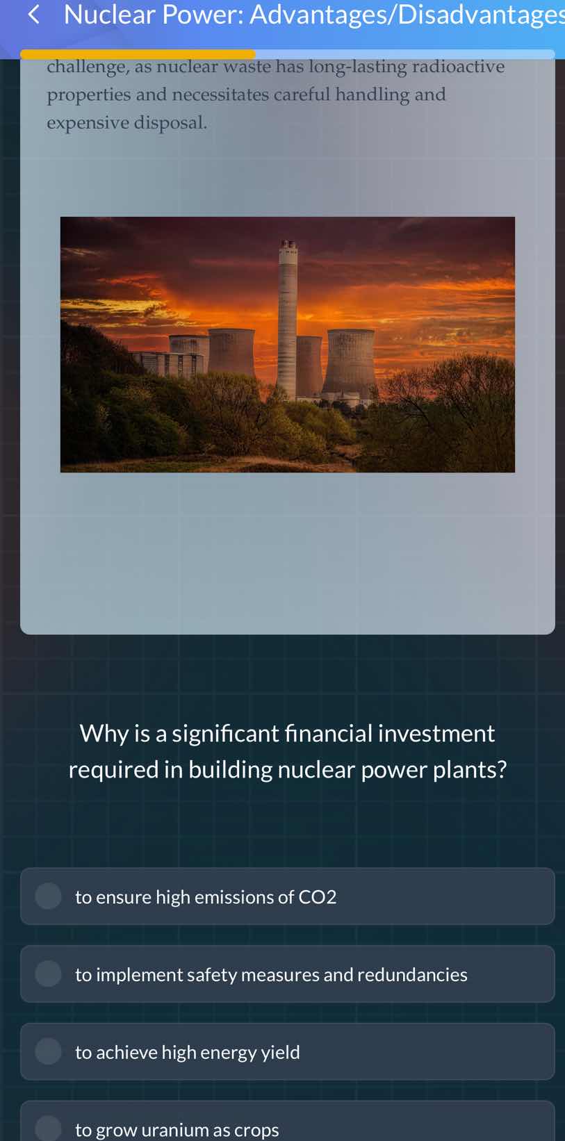 challenge, as nuclear waste has long - lasting radioactive properties a…