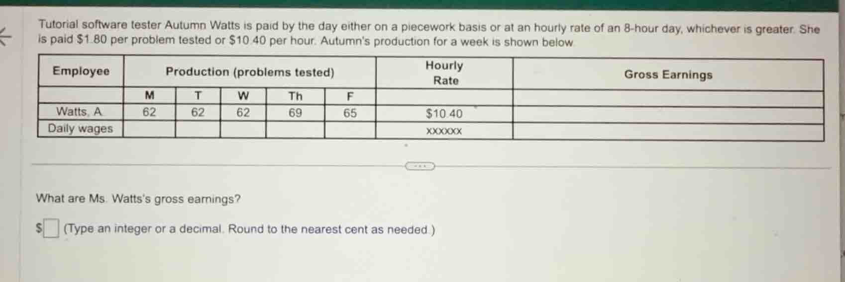 tutorial software tester autumn watts is paid by the day either on a pi…
