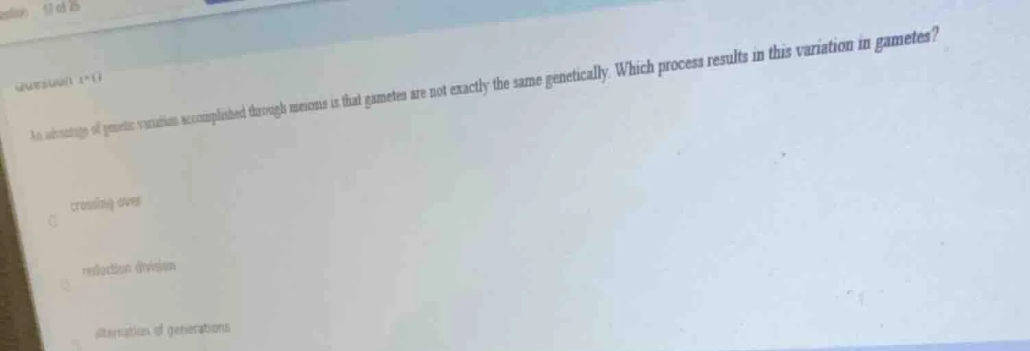 an advantage of genetic variation accomplished through meiosis is that …