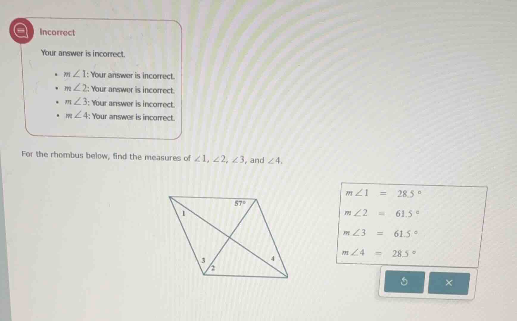 incorrect your answer is incorrect. - ( mangle 1 ): your answer is inco…