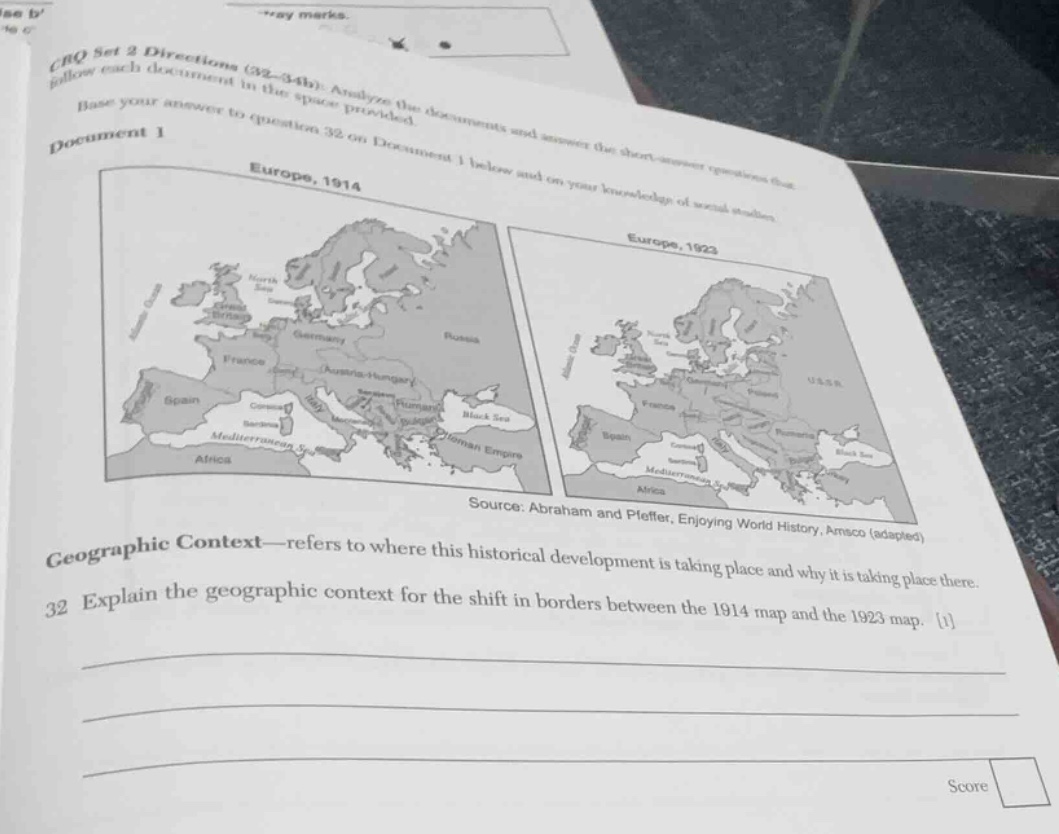 crq set 2 directions (32 - 34b): analyze the documents and answer the s…