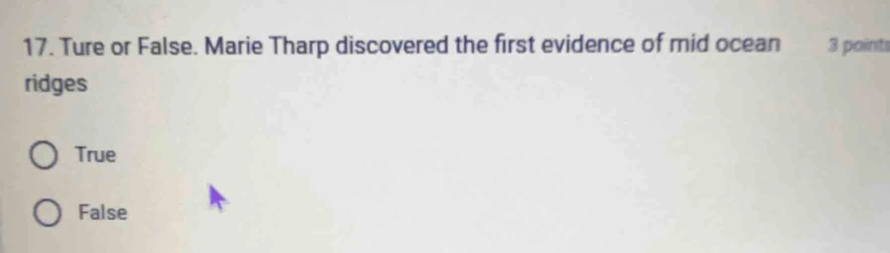 17. ture or false. marie tharp discovered the first evidence of mid oce…
