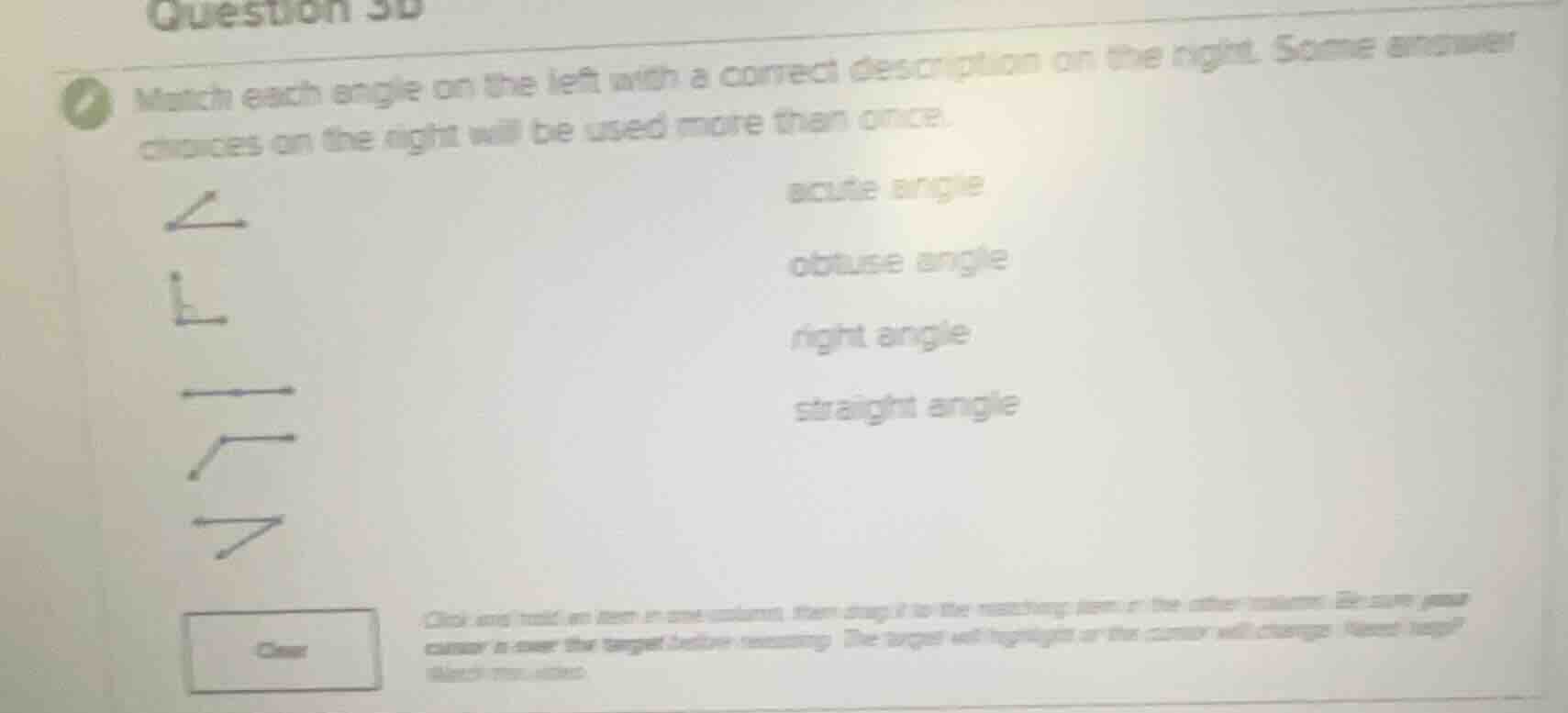 question 3b match each angle on the left with a correct description on …
