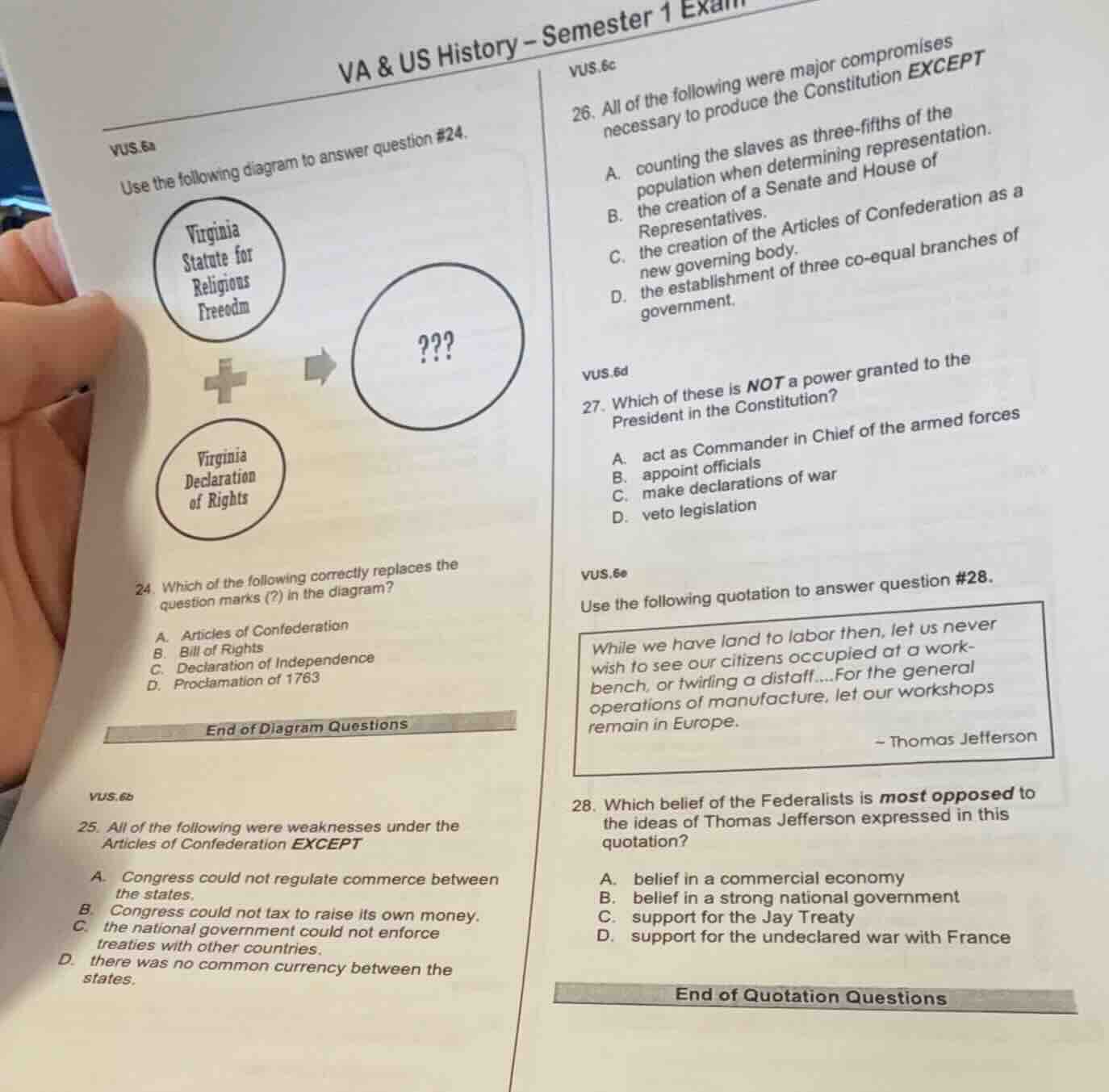 va & us history – semester 1 exam vus.6a use the following diagram to a…