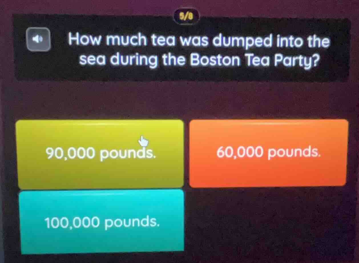 how much tea was dumped into the sea during the boston tea party? 90,00…