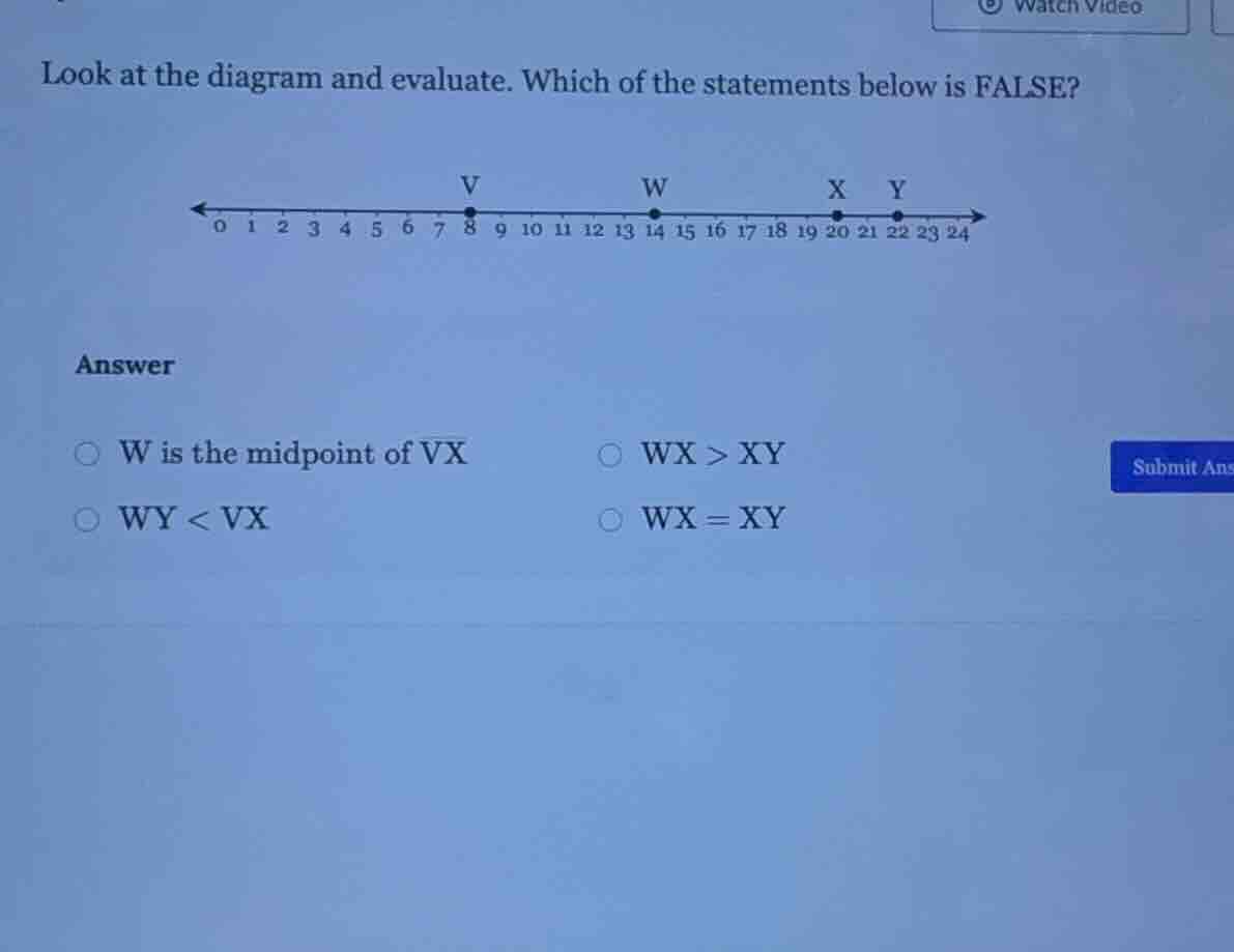 look at the diagram and evaluate. which of the statements below is fals…