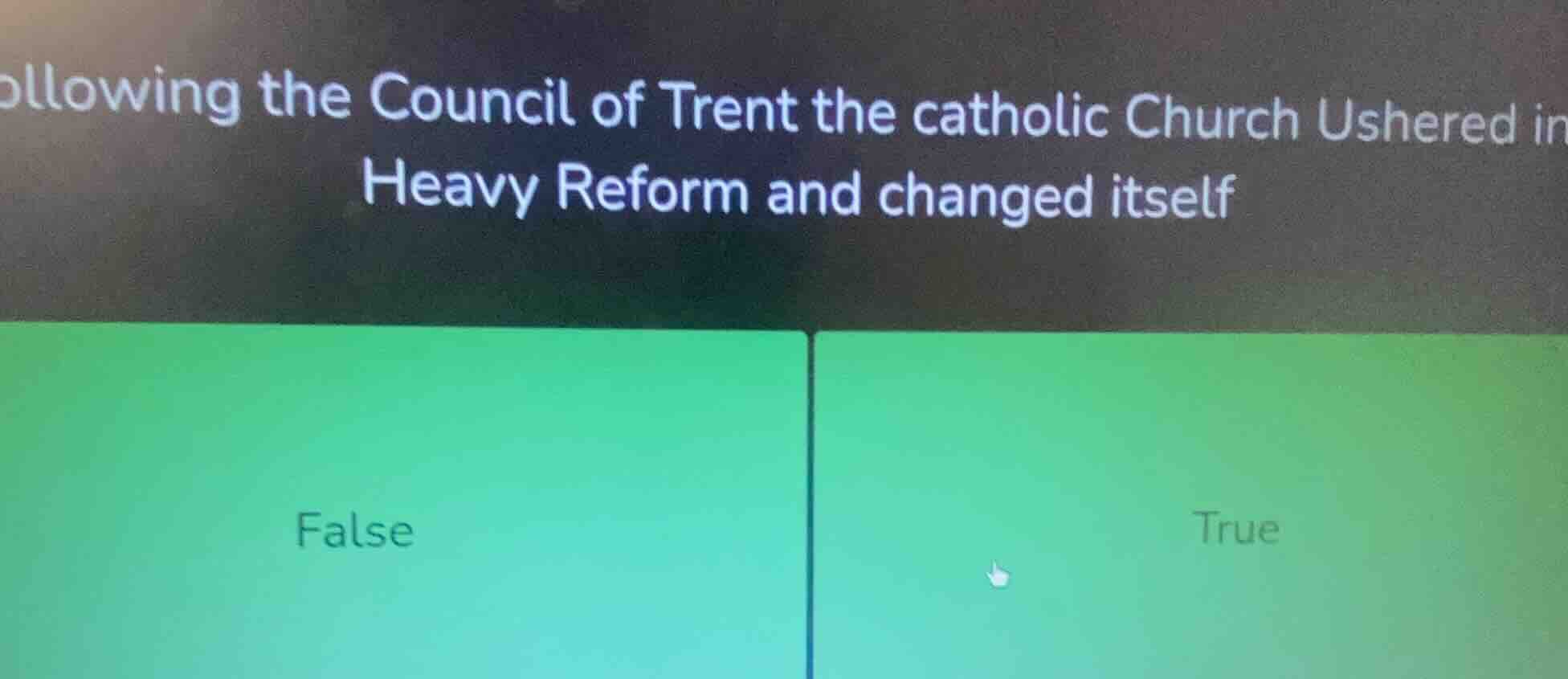 ollowing the council of trent the catholic church ushered in heavy refo…