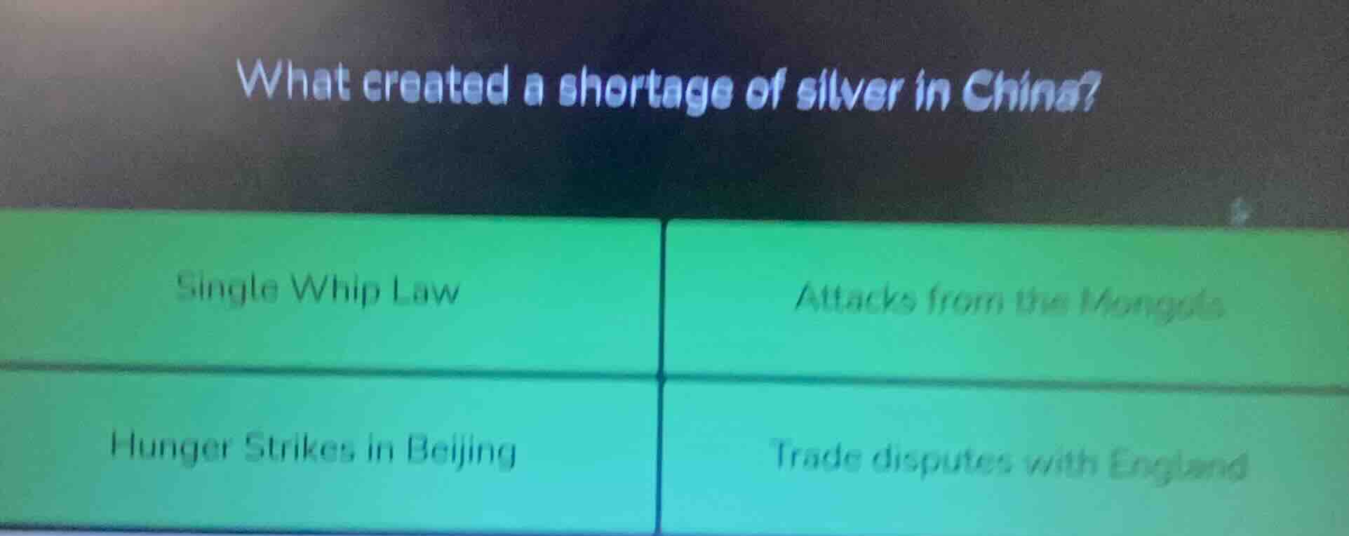 what created a shortage of silver in china? single whip law attacks fro…