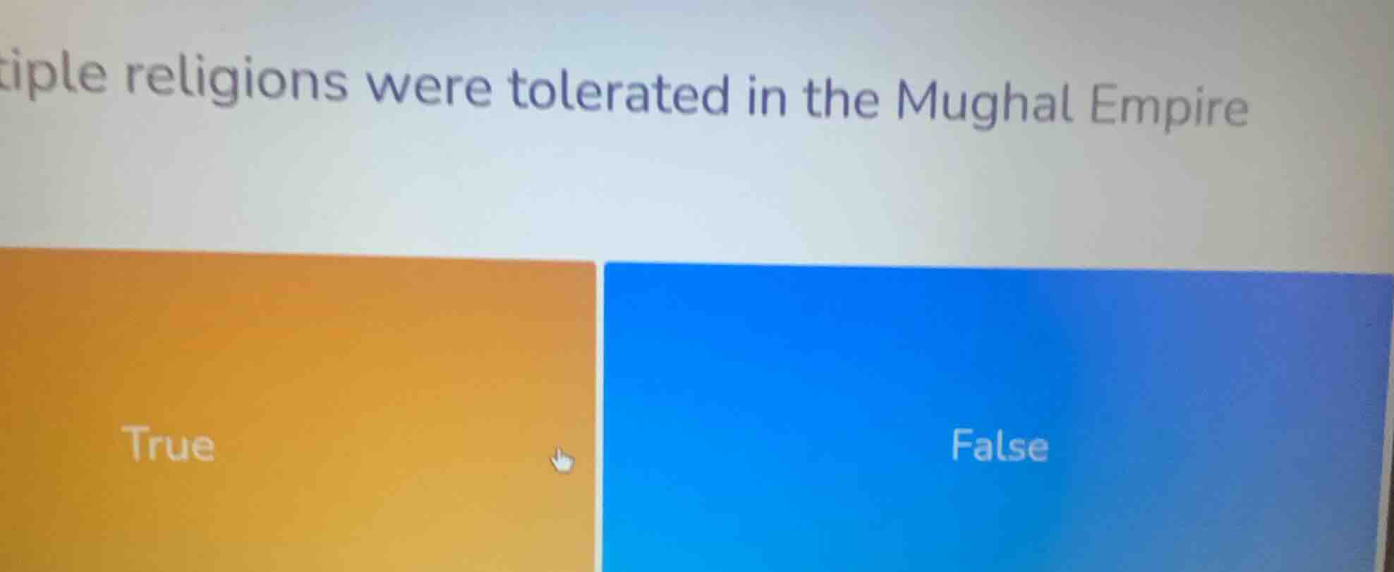 multiple religions were tolerated in the mughal empire true false