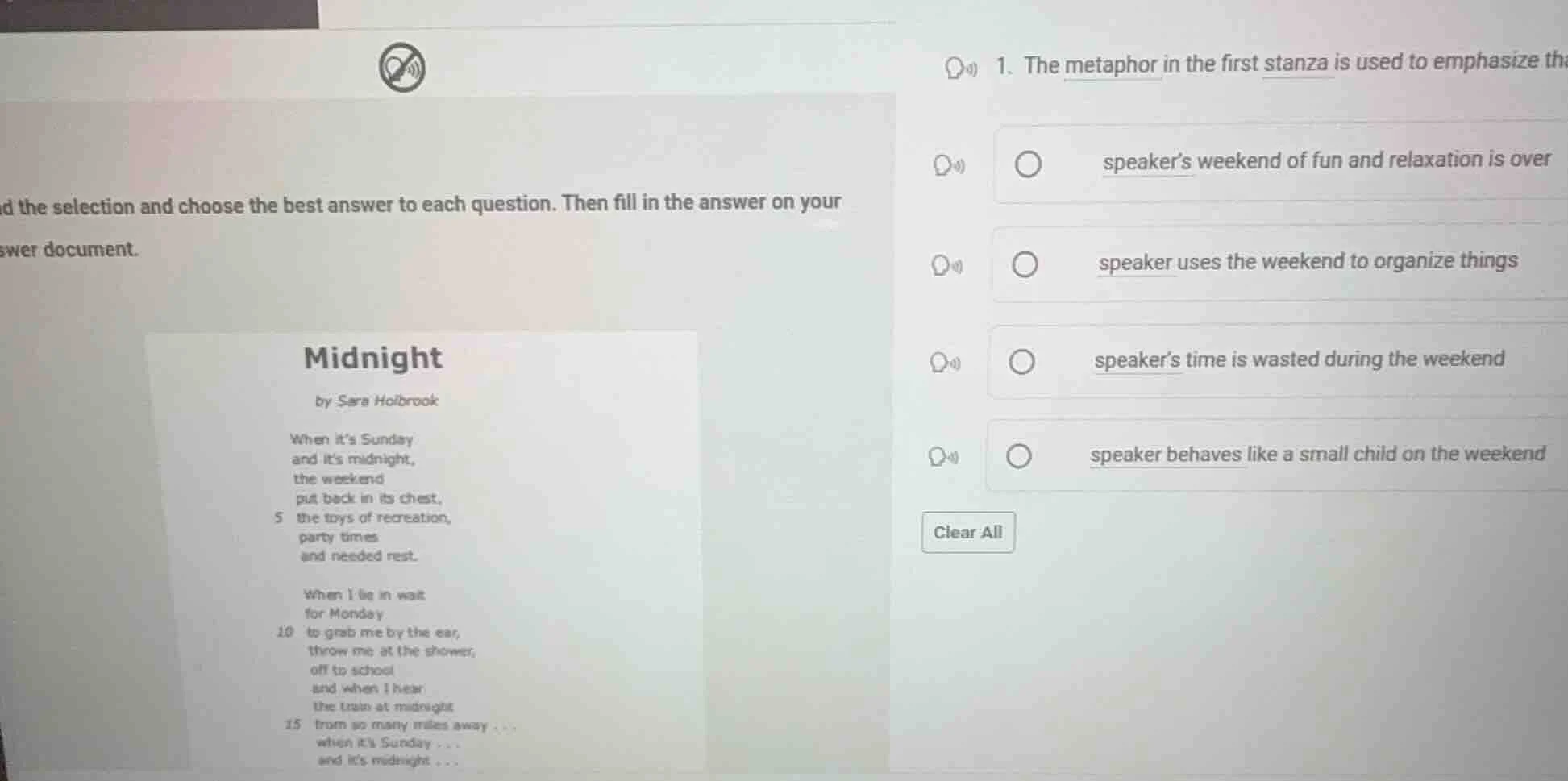 d the selection and choose the best answer to each question. then fill …