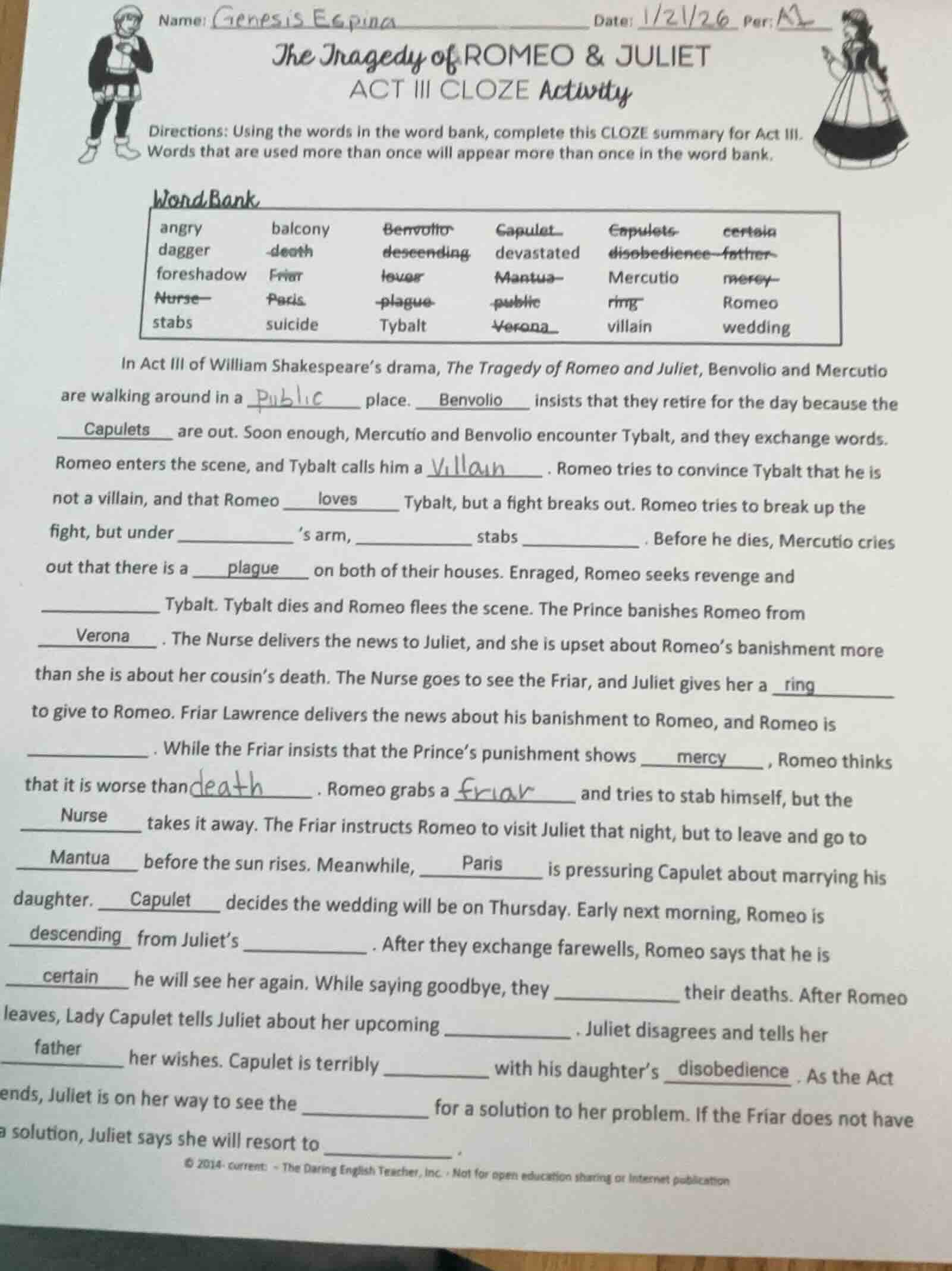 name: genesis espina date: 1/21/26 per: m2 the tragedy of romeo & julie…